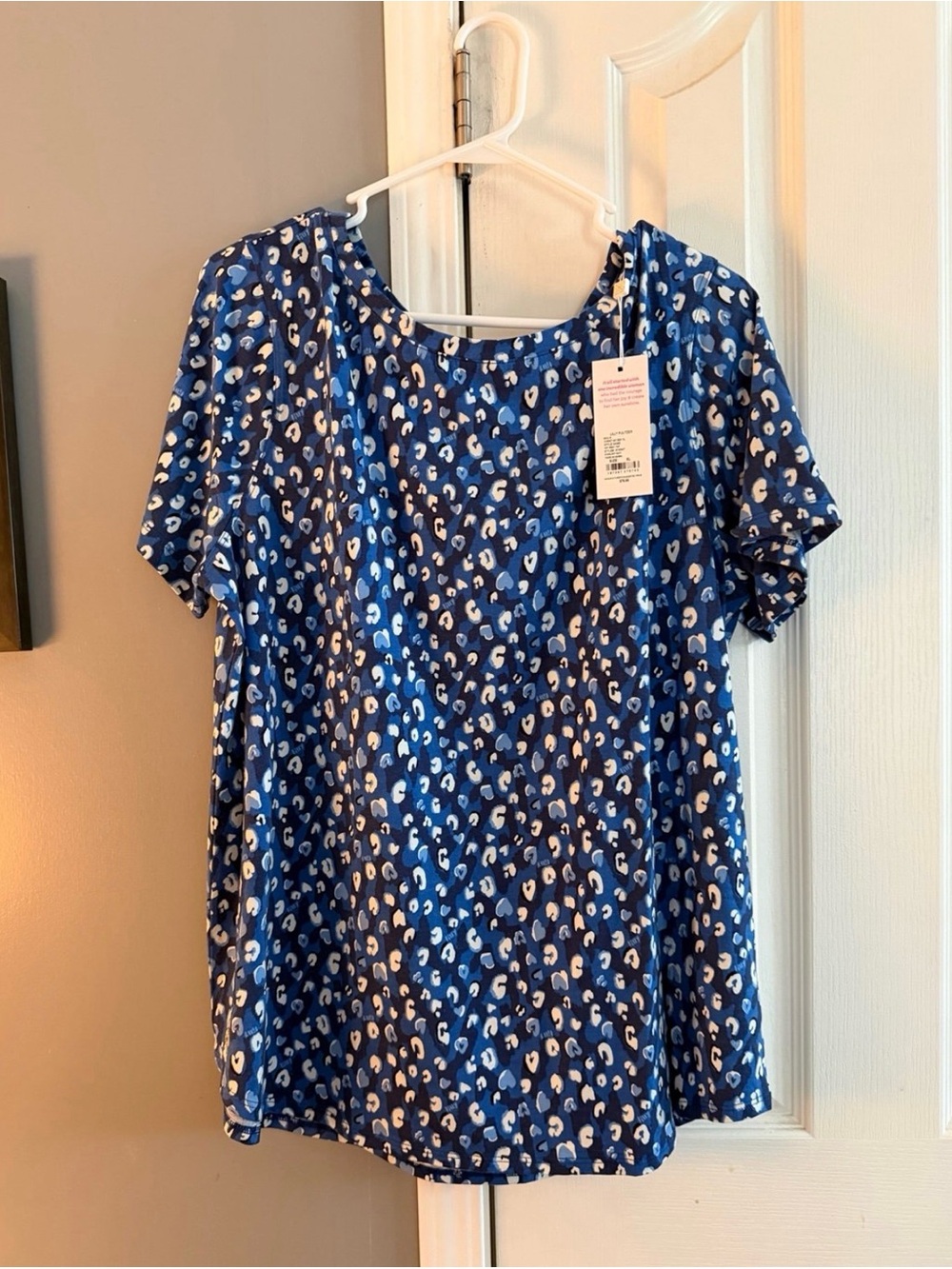 Lilly Pulitzer Blue Short-Sleeve Printed Tee